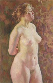 Standing Nude - Theo van Rysselberghe