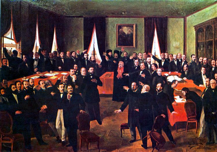 Proclaiming the Union, 1861 - Теодор Аман