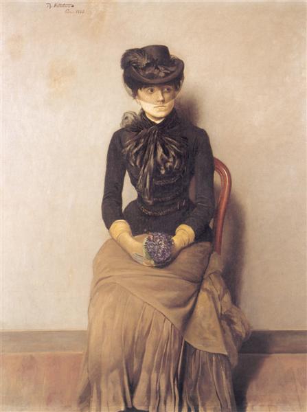 In the waiting room - I venteverelset, 1883 - Theodor Severin Kittelsen