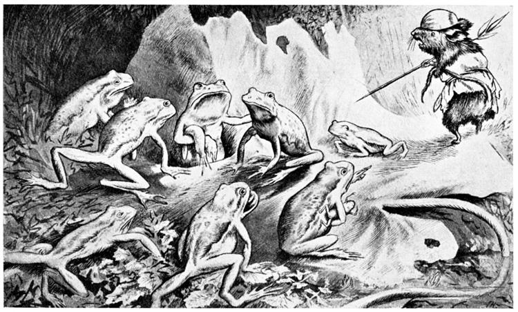 Krigen Mellom Froskene Og Musene 07, 1885 - Теодор Кітельсен