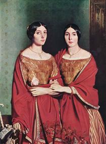 The Two Sisters (of the artist) - Theodore Chasseriau