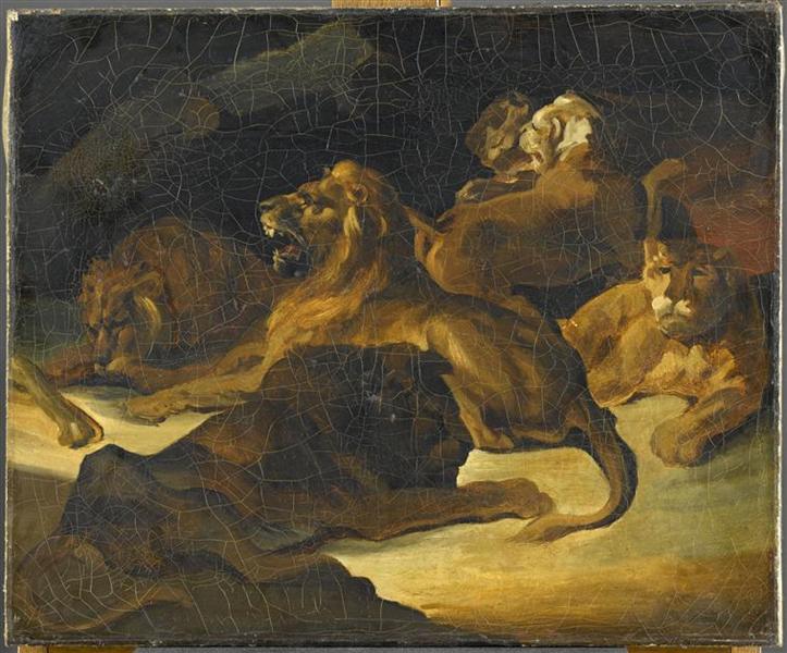Lying Lions - Théodore Géricault