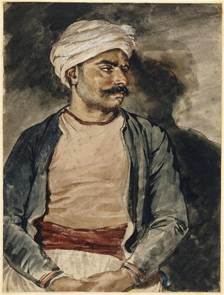 Portrait of Mustapha, 1820 - Théodore Géricault