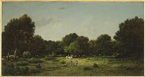 Clearing in the high forest of Fontainebleau forest X, said the cart - 泰奧多爾·盧梭