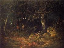 The Oak in the Rocks - Theodore Rousseau