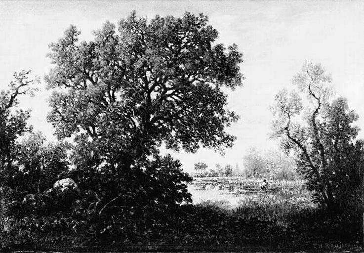 The pond, 1849 - 1855 - Теодор Руссо