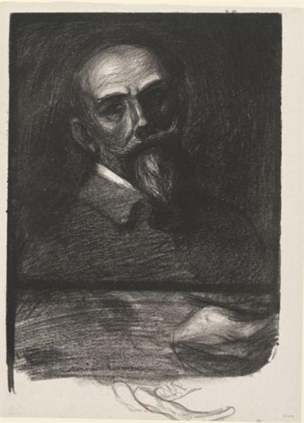 Steinlen de Face Tete Inclinee, 1905 - Theophile Steinlen