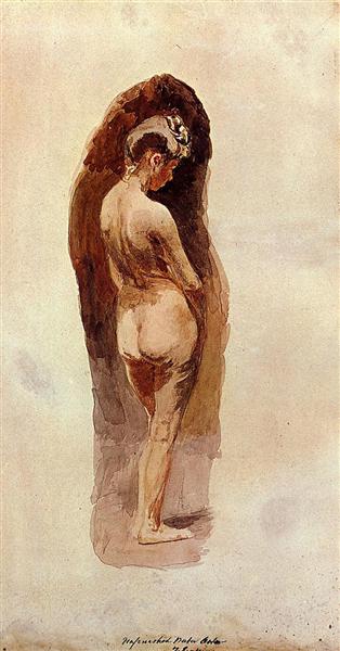 Female Nude, 1880 - 1884 - Томас Икинс