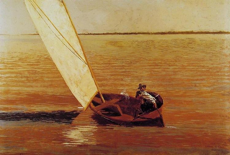 Sailing, c.1875 - Томас Икинс