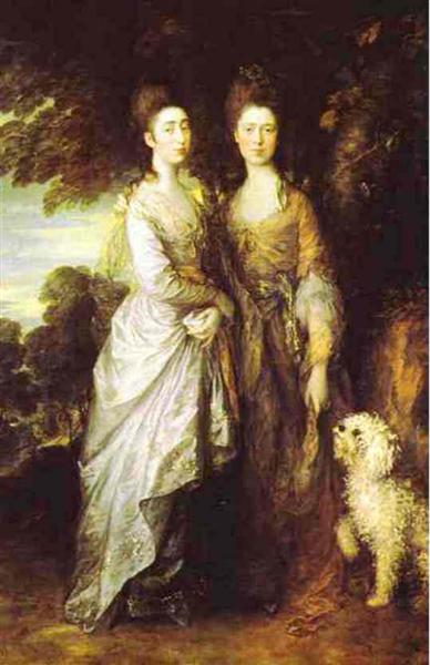 The Painter's daughters, 1770 - Томас Гейнсборо