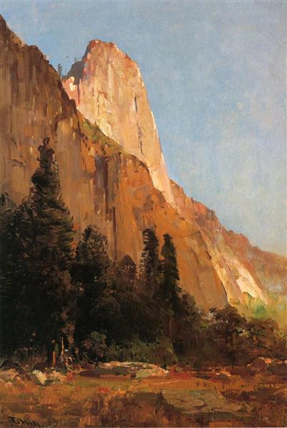 Sentinel Rock, Yosemite, 1880 - Thomas Hill