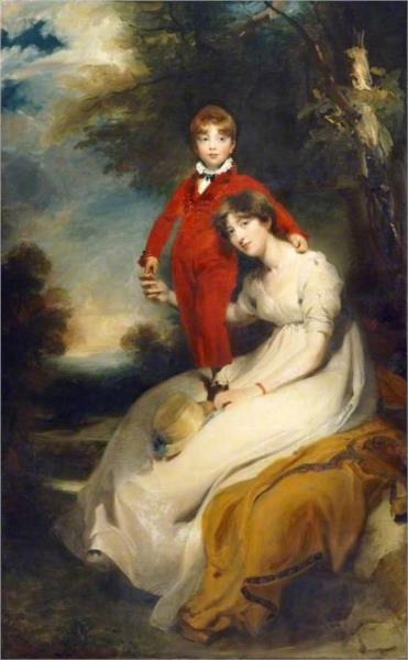 Mrs Charles Thellusson, née Sabine Robarts, and Her Son, Charles Thellusson, 1804 - Томас Лоуренс