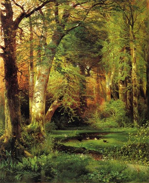 Forest Scene, 1870 - 托馬斯·莫蘭
