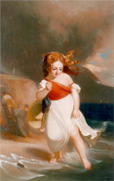 Child on the Sea Side, 1828 - Томас Саллі