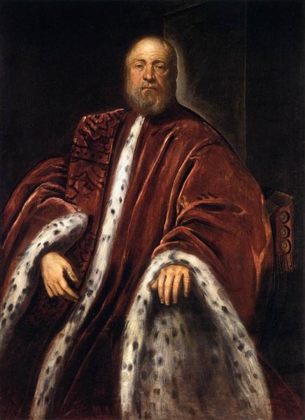Portrait of a Procurator of St Mark's - Tintoretto