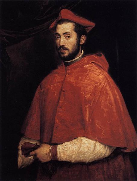 Cardinal Alessandro Farnese, 1545 - 1546 - Tizian