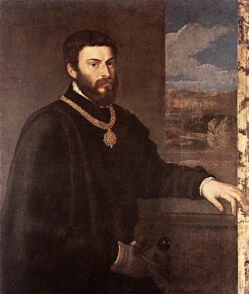 Portrait of Count Antonio Porcia, c.1548 - Тициан