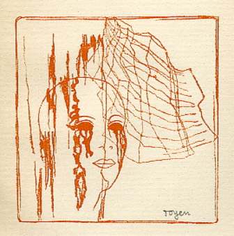 A Girl Head behind Spider Web, 1934 - Toyen