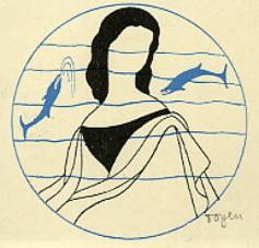 A Lady with Dolphins, 1934 - Toyen