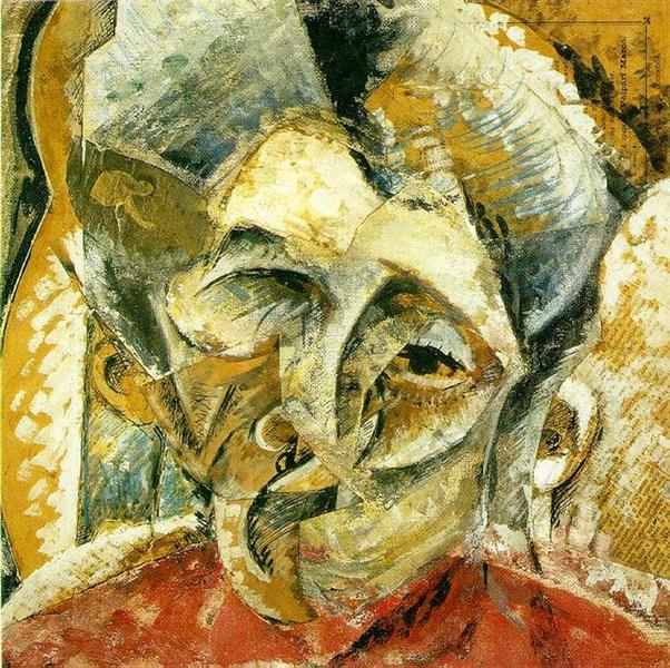 Dynamism of a Woman's Head, 1914 - Umberto Boccioni