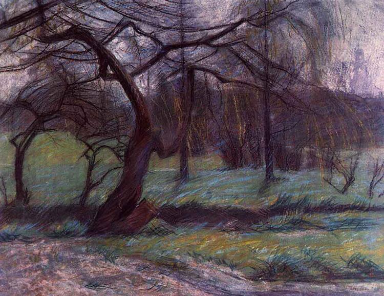 Moorland, 1908 - Умберто Боччоні