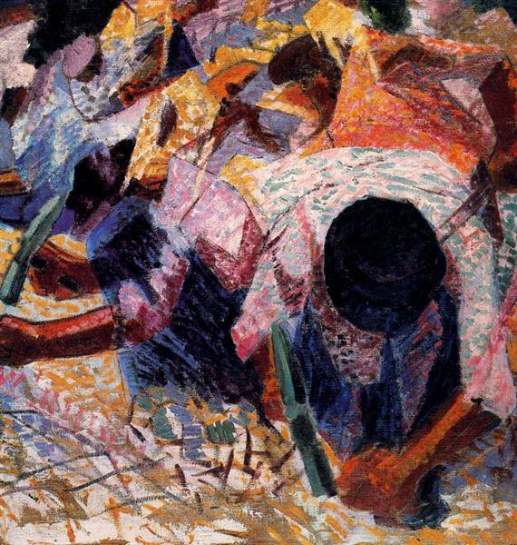 The Street Pavers, 1914 - Umberto Boccioni