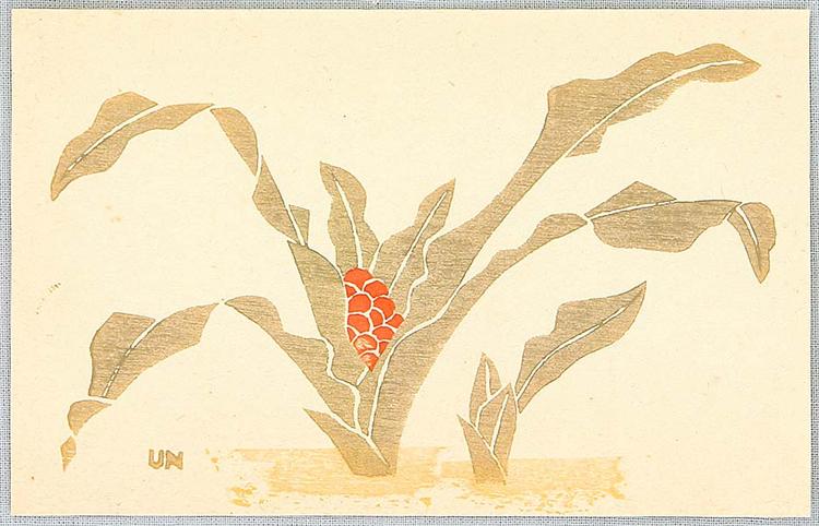 Omoto - Sacred Lily, 1940 - 平塚運一