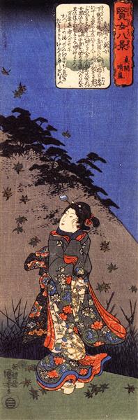 The chaste woman of Katsushika - Утагава Куниёси