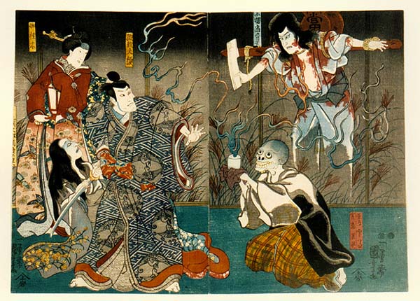 The Ghosts of Togo and His Wife - Utagawa Kuniyoshi