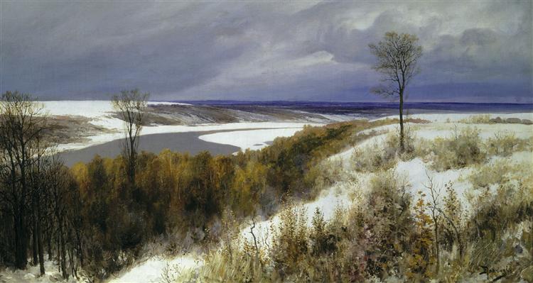 Early snow, 1891 - Vasily Polenov