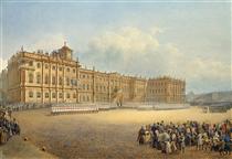 View of the Winter Palace from the Admiralty - Vasily Sadovnikov