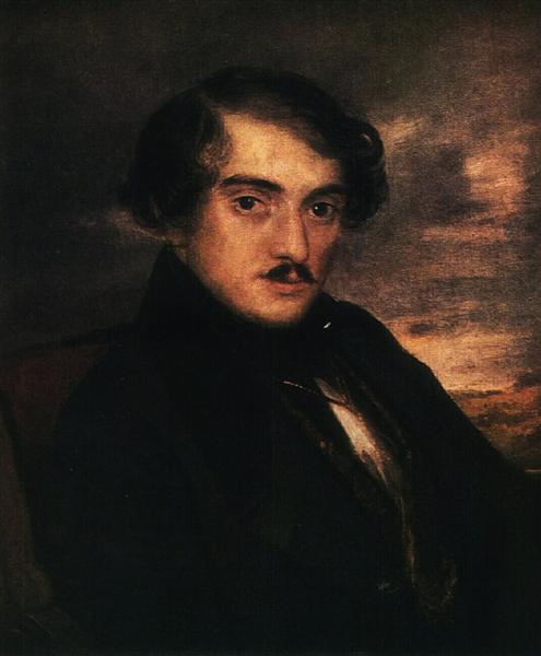 Portrait of Alexander Fedorovich Zaikin. Etude, 1837 - Vasily Tropinin