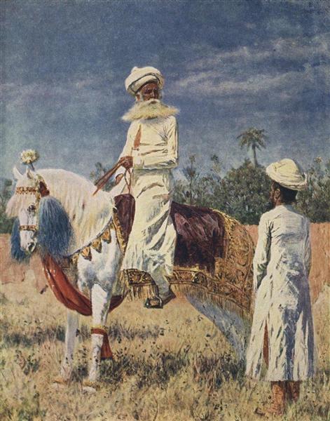 The rider in Jaipur, c.1880 - Vasily Vereshchagin
