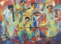 The musicians - Vicente Manansala