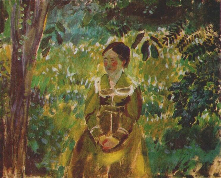 Lady in a Garden, c.1903 - Victor Borisov-Musatov
