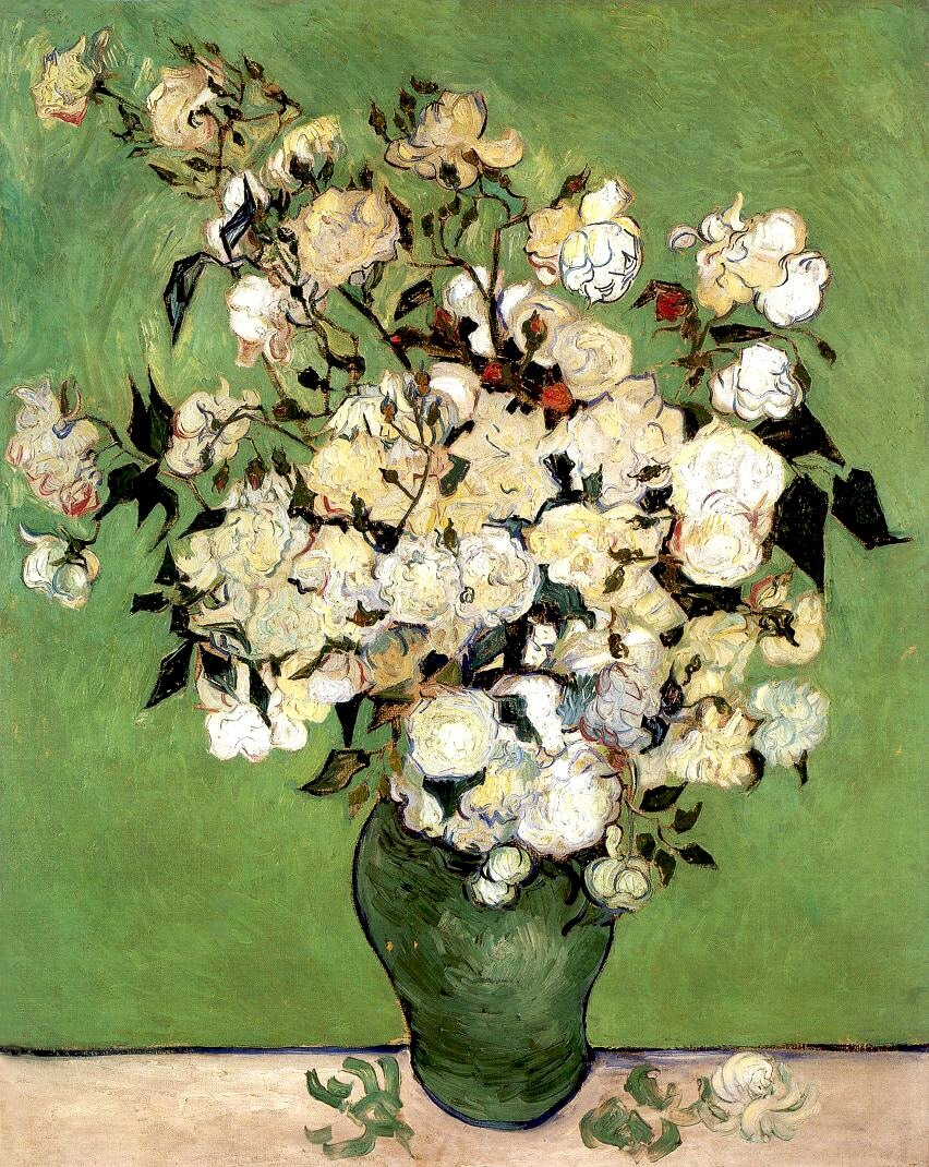 A Vase of Roses, 1890 - Vincent van Gogh - WikiArt.org
