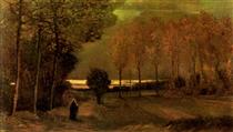 Autumn Landscape at Dusk - Винсент Ван Гог