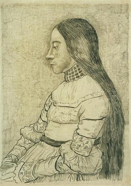 Daughter of Jacob Meyer, 1881 - Винсент Ван Гог