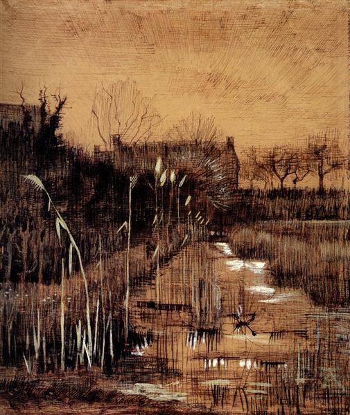 Ditch, 1884 - Винсент Ван Гог