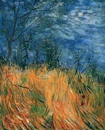Edge of a Wheatfield with Poppies - Vincent van Gogh