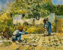 First Steps (after Millet) - Vincent van Gogh