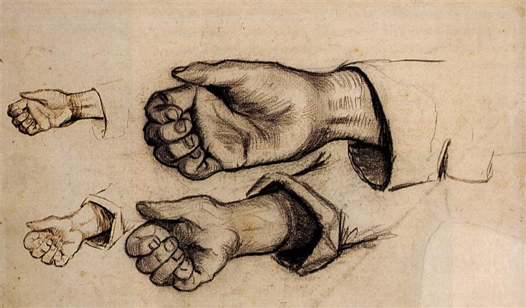 Four Hands, c.1885 - Vincent van Gogh