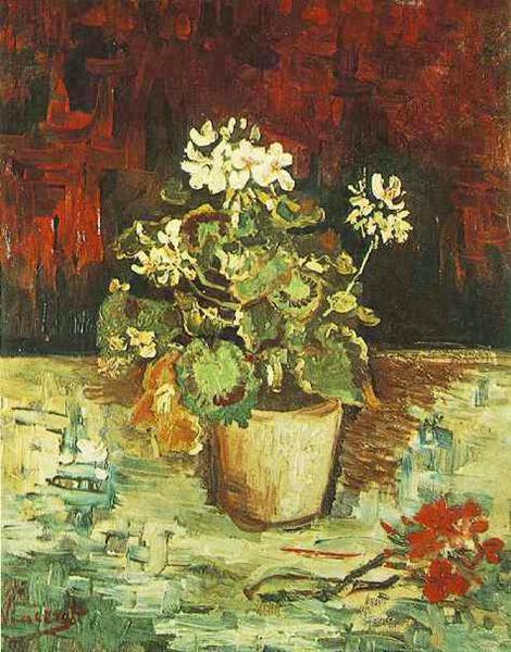 Geranium in a Flowerpot, 1886 - Vincent van Gogh