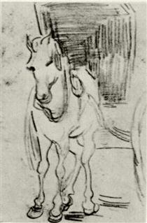 Horse and Carriage - Vincent van Gogh