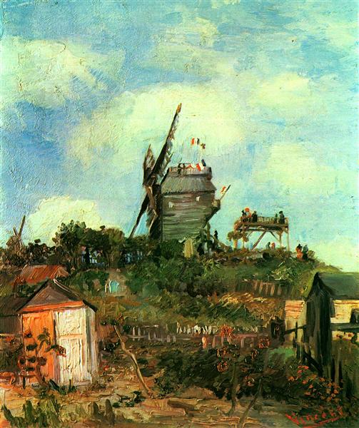 Le Moulin de la Gallette 3, 1886 - Винсент Ван Гог