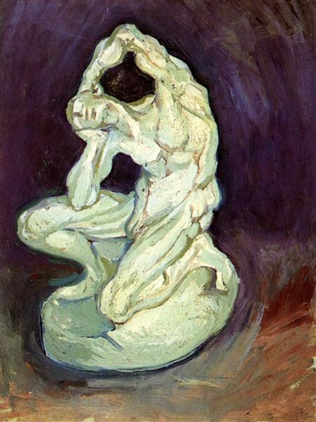 Plaster Statuette of a Kneeling Man, 1886 - Винсент Ван Гог