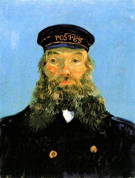 Portrait of Postman Roulin, 1888 - 梵谷