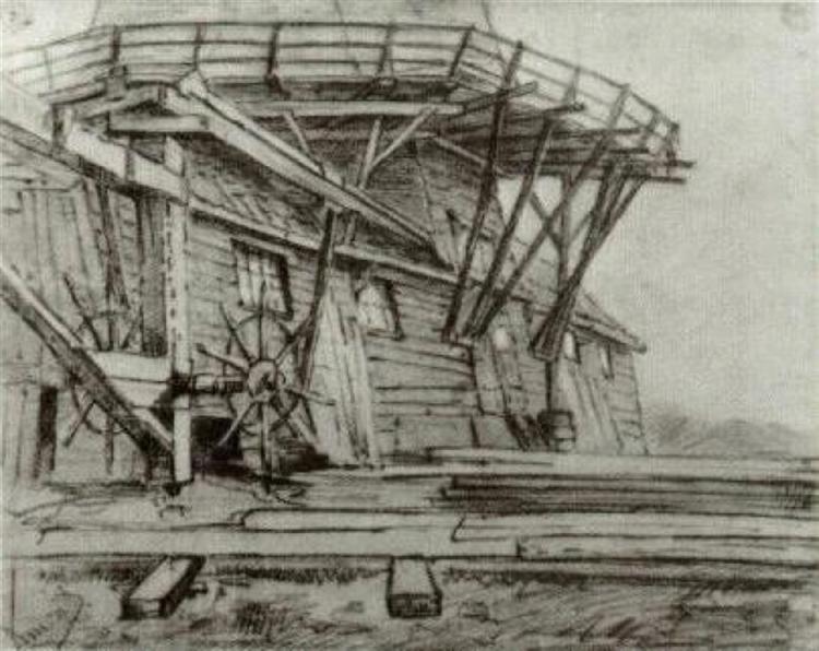 Saw Mill, 1882 - Винсент Ван Гог