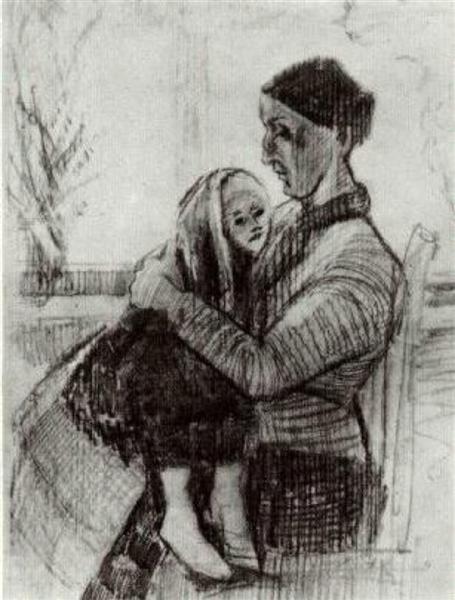 Sien with Child on her Lap, 1882 - Vincent van Gogh
