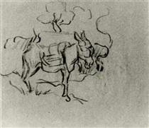 Sketch of a Donkey - Вінсент Ван Гог